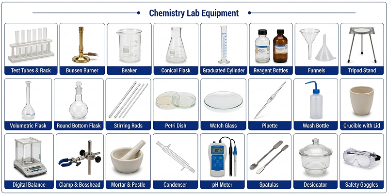 Chemistry Lab Equipment Chart