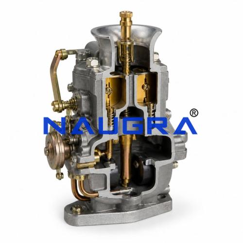 Carburetor Cut-Away, Vertical Twin