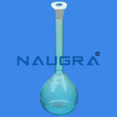Volumetric Flask with one mark, Polythelene Stopper Class A for Science Lab