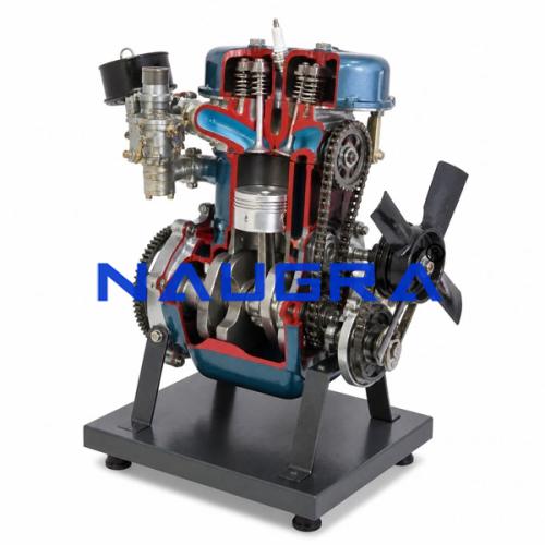 Sectional Working Model Of 4 Strokes Petrol Engine Automobile Engineering Model and Training System for engineering schools