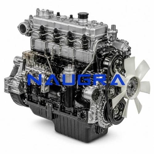 Turbo Diesel Truck Engine, Inline 4, without Turbosupercharger