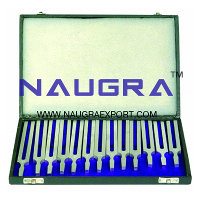 Tuning Forks Set of 13 Aluminium for Physics Lab