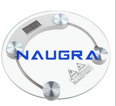 Bathroom Scale Digital 150 Kg Round Glass