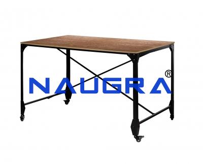 Office Table Rectangular Wooden Top
