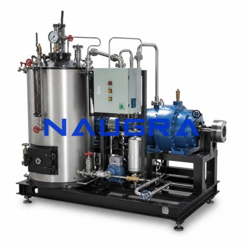 COMPACT STEAM TURBINE POWER PLANT, 200 kg/hr boiler