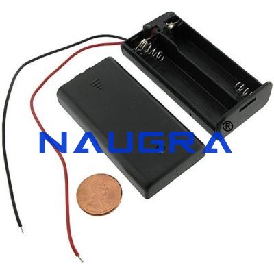 School Science Lab 2xAA Battery Holder with Cover