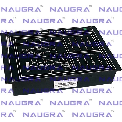 Single Phase Controlled Rectifier with RAMP Comparator Firing Scheme Trainer for Power Electronics Teaching Labs