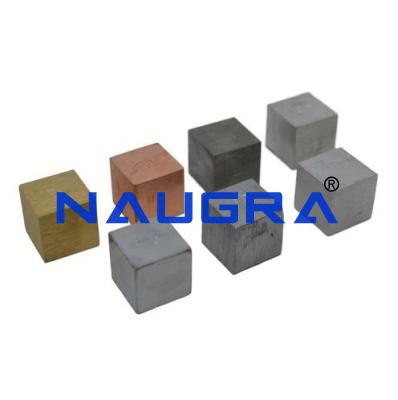 School Science Lab Metal Density Cubes Set of 7
