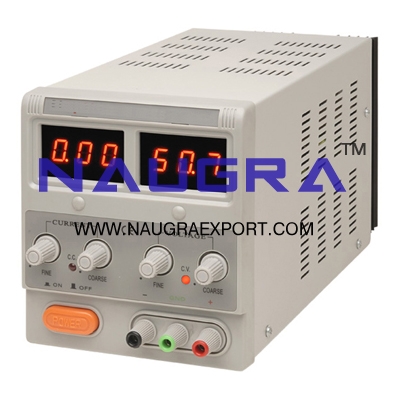 Power Supply (D.C) Regulated (Digital) 0-30V: Capacity: 2A for Physics Lab