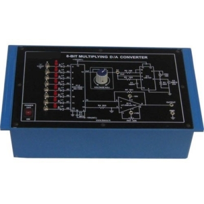 8-Bit Multiplying Digital to Analog (D/A) Converter (Based on AD1408) for Vocational Training and Didactic Labs