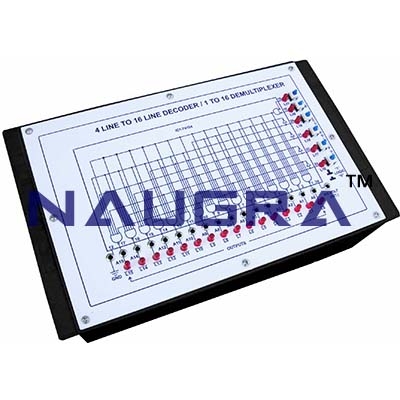 4 Line to 16 Line Decoder 1 to 16 Demultiplexer for Vocational Training and Didactic Labs