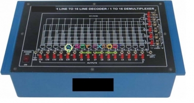 4 Line to 16 Line Decoder/ 1 to 16 Demultiplexer Electronics Lab Trainers for Vocational Training and Didactic Labs