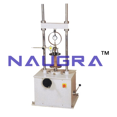 Unconfined Compression Tester Proving Ring Type (Motorised) For Testing Lab for Soil Testing Lab