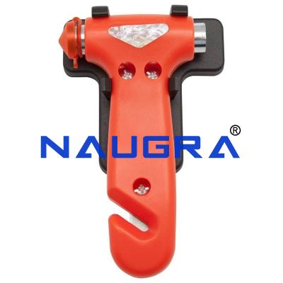 Safety Glass Breaker Hammer with Belt Cutter