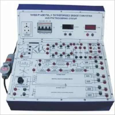 3 Phase Half Controlled Thyristorized Bridge Converter - Triggering Circuit for Power Electronics Training Labs for Vocational Training and Didactic Labs