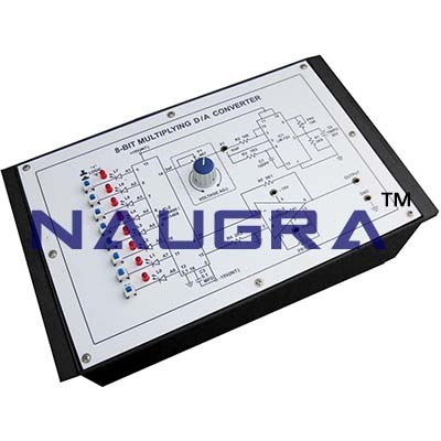 8 bit multiplying Digital to Analog D to A Converter based on AD1408 for Vocational Training and Didactic Labs