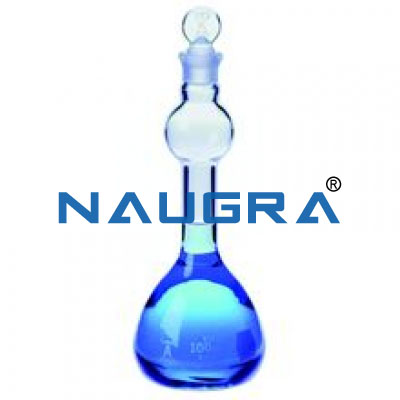 Volumetric Flask with one mark, Stopper Class A for Science Lab