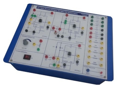 Electronic Timer Using IC-555 for Power Electronics Training Labs for Vocational Training and Didactic Labs