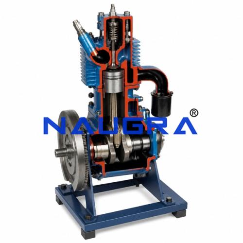 Sectional Working Model Of 2 Stroke Diesel Engine Automobile Engineering Model and Training System for engineering schools