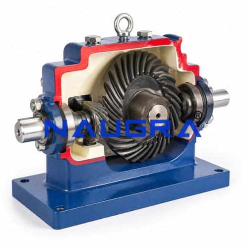 Single Stage Spiral Gears Engineering Training Model for engineering schools