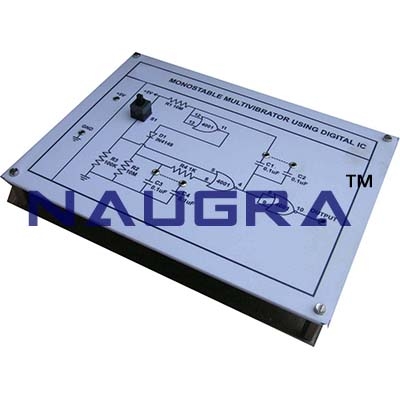 Monostable Multivibrator Trainer for Vocational Training and Didactic Labs