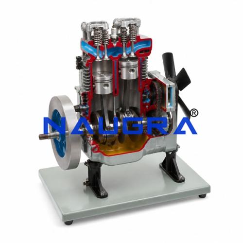Two-Cylinder Gas Engine Cutaway Trainer