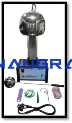 Van de Graaff Generator with Dust Cover and Accessory Pack
