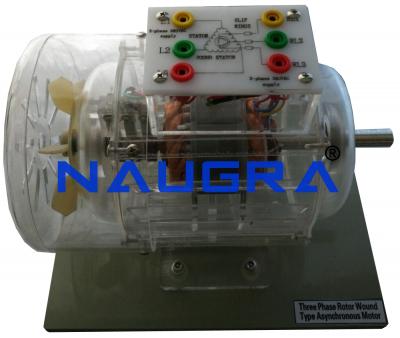Transparent Universal Motor AC and DC Supply