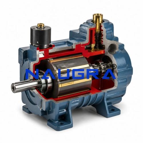 Air Compressor Cut-Away, Vane Style