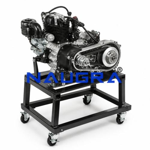 Manual CVT 2 Stroke Single-Cylinder Engine with Carburetor (on stand with wheels)