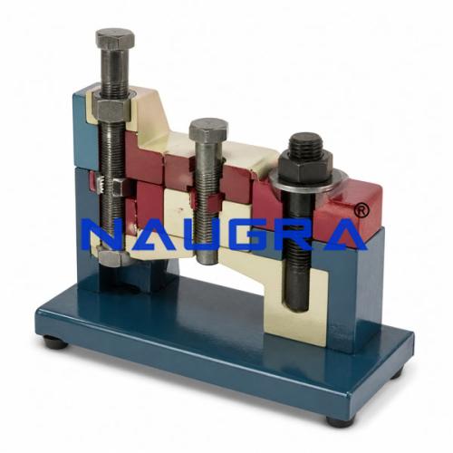 Locking Arrangement of Bolts Engineering Training Model for engineering schools