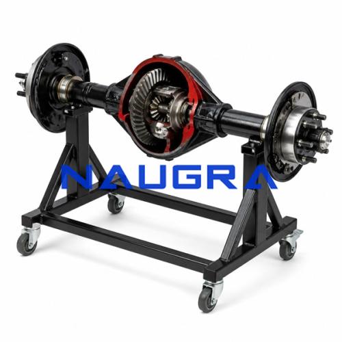 Rear Axle (on stand with wheels)