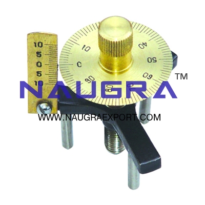 Spherometer Brass for Physics Lab