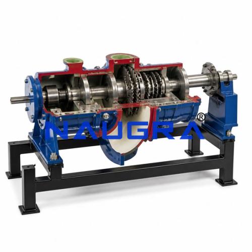 De-Lavel Turbine (Velocity Compounded) - Heat Transfer Training Systems and Heat Lab Engine Trainers for engineering schools