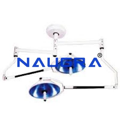 Halogen Ceiling OT Light Twin Dome 3 + 3 Reflector