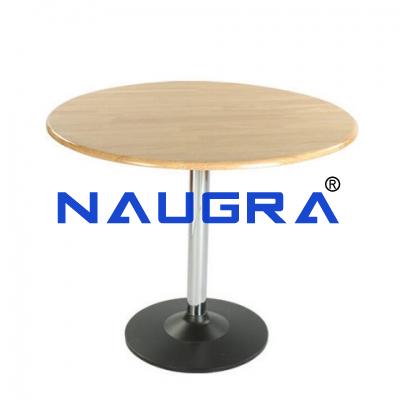 Office Table Round Wooden Top