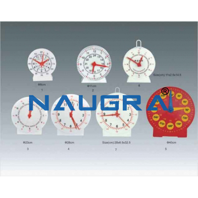 Teacher and Pupil Clock for Maths Lab