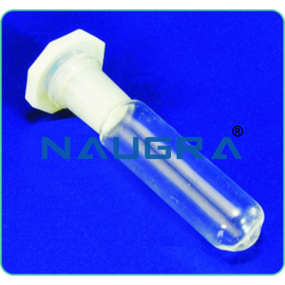 Test Tube Stoppered with interchageable stopper, Graduated for Science Lab