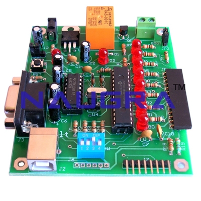 PIC USB Microcontroller Development Board for Vocational Training and Didactic Labs