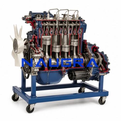 Truck Diesel Engine Cutaway Trainer nline 4-Cylinder