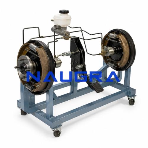 Hydraulic Brake Unit (two break drums) Automobile Engineering Model and Training System for engineering schools