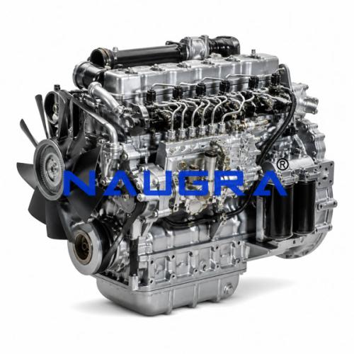 Diesel Truck Engine, Inline 6, with Injector Pumps, Electronically Controlled