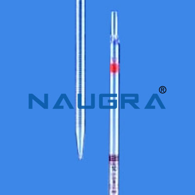 Pipettes Graduated for partial out flow With zero at top Class \'AS\' for Science Lab
