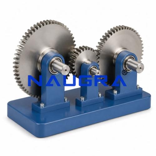 Single Stage Spur Gears with Intermediate Engineering Training Model for engineering schools