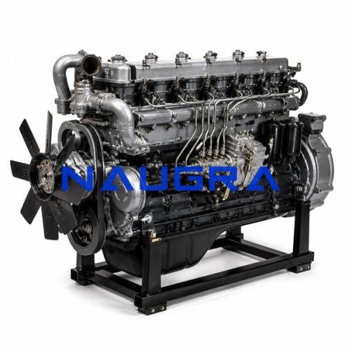 Diesel Bus Engine, 6 Horizontal Cylinder Configuration, Direct Injection