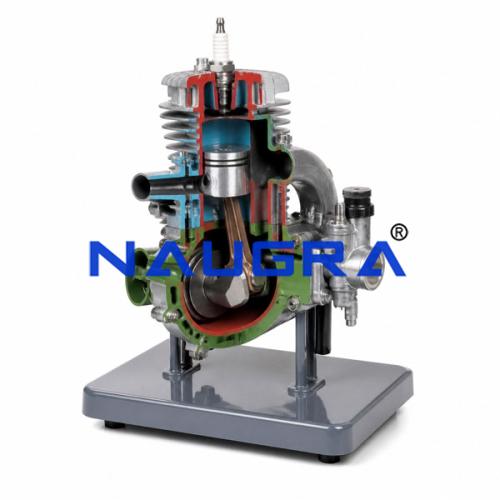 Model Of 2 Strokes Petrol Engine Automobile Engineering Model and Training System for engineering schools