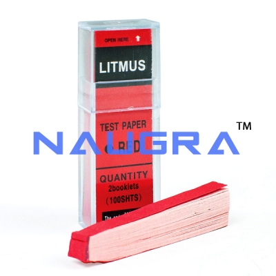 Litmus Red Indicator Paper
