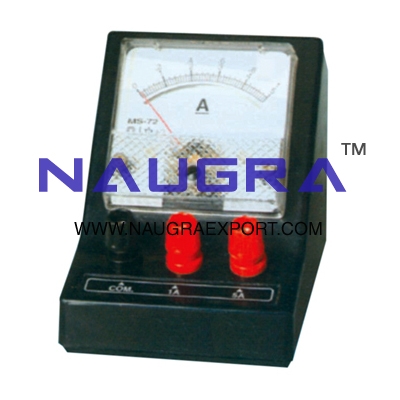 Meter - Dual Scale Ammeter for Physics Lab